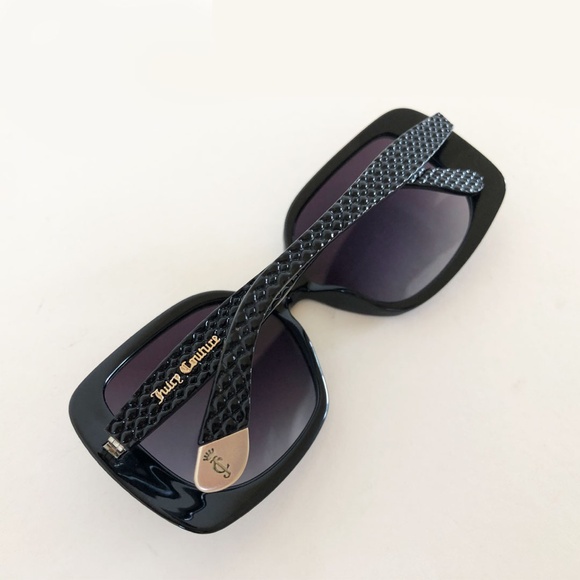 Juicy Couture Black Rectangular Sunglasses - Picture 5 of 6